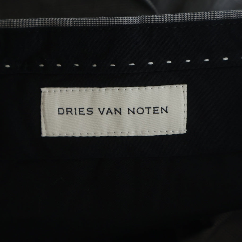 DRIES VAN NOTEN(ドリスヴァンノッテン) PHILIP 1465 M.W.PANTS フィリップ グレンチェック ノータック テーパード トラウザーパンツ グレー 855.020904-1465-802