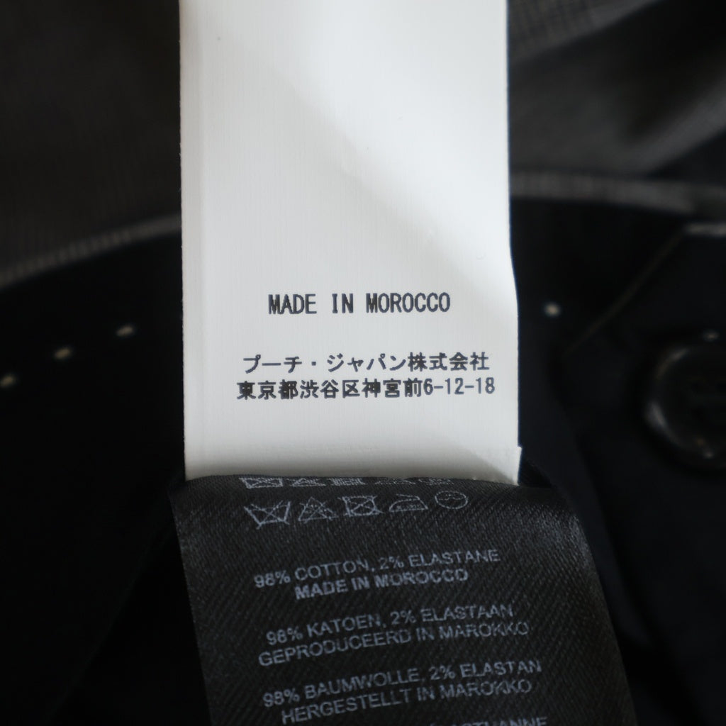 DRIES VAN NOTEN(ドリスヴァンノッテン) PHILIP 1465 M.W.PANTS フィリップ グレンチェック ノータック テーパード トラウザーパンツ グレー 855.020904-1465-802