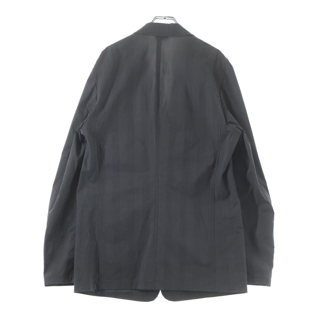 DRIES VAN NOTEN(ドリスヴァンノッテン) BILBO 1465 M.W.JACKET ビルボ グレンチェック コットン 3B アンコンジャケット グレー 855.020414-1465-802