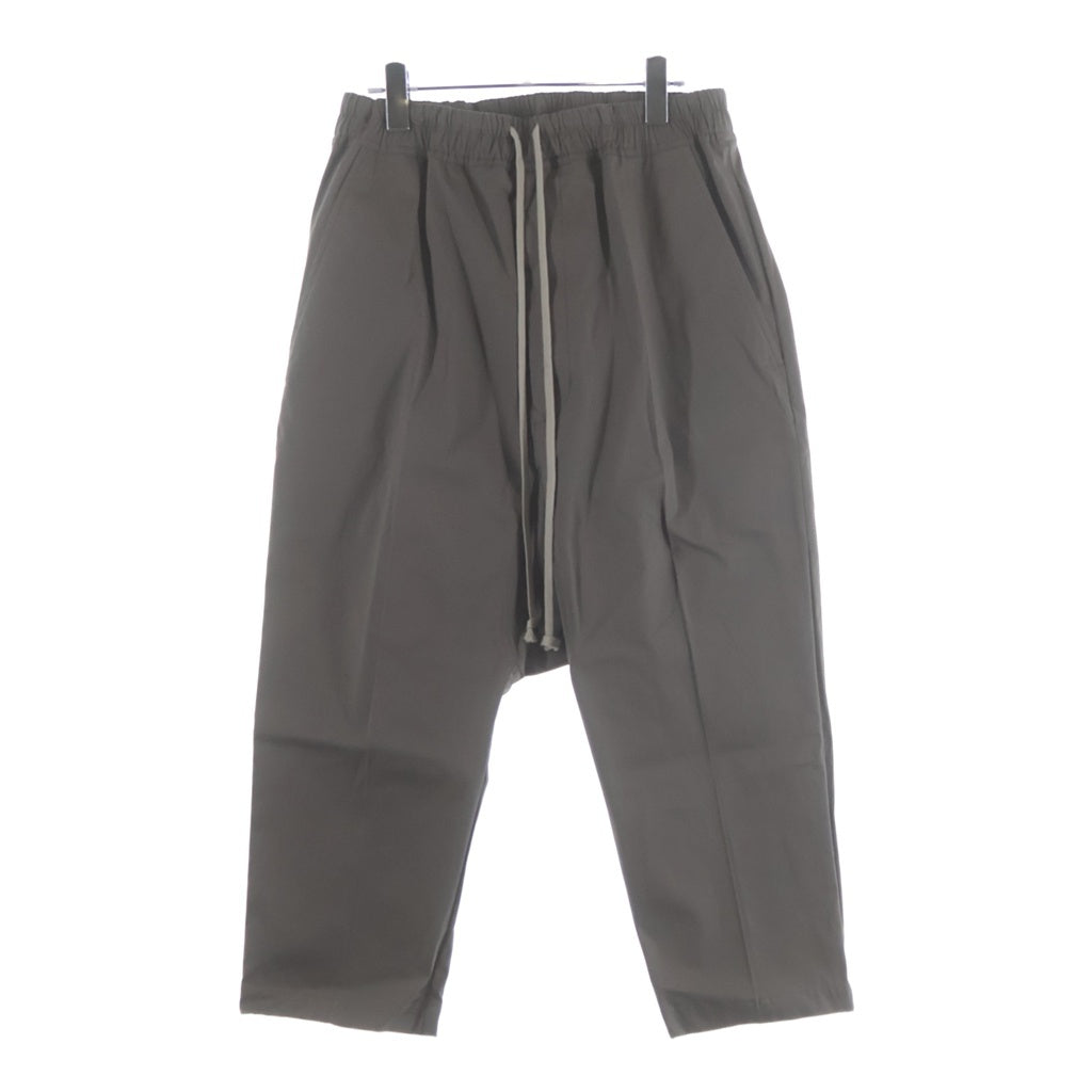 Rick Owens(リックオウエンス) 24SS DRAWSTRING CROPPED ドローストリング クロップド サルエルパンツ チャコールグレー RU01D3381-TE