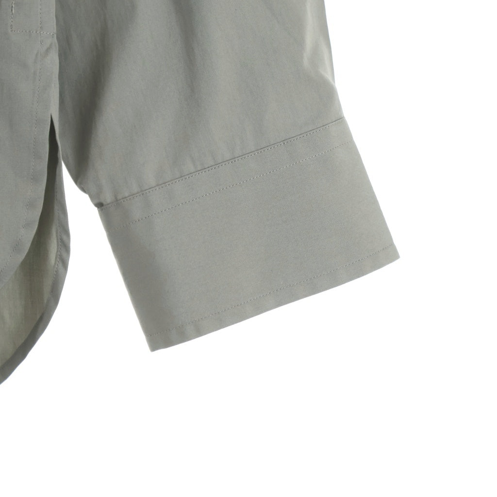DRIES VAN NOTEN(ドリスヴァンノッテン) CROOM 1374 M.W.SHIRT クルーム コットン レギュラーカラー 長袖シャツ グレー 855.020732-1374-801