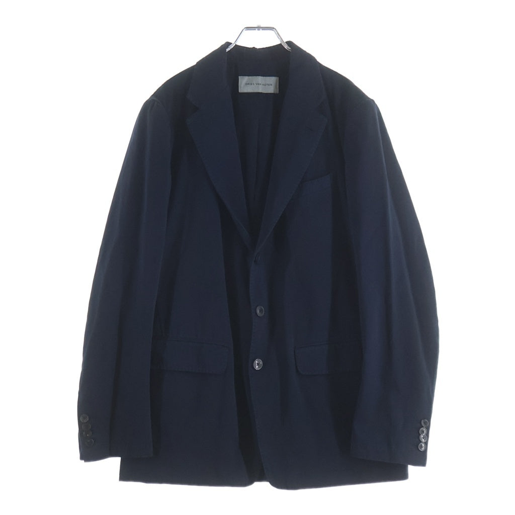 DRIES VAN NOTEN(ドリスヴァンノッテン) BUFORDO GD 1473 M.W.JACKET ブフォルド 製品染め 3B テーラードジャケット ネイビー 855.020407-1473-509