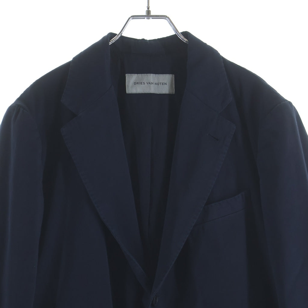 DRIES VAN NOTEN(ドリスヴァンノッテン) BUFORDO GD 1473 M.W.JACKET ブフォルド 製品染め 3B テーラードジャケット ネイビー 855.020407-1473-509