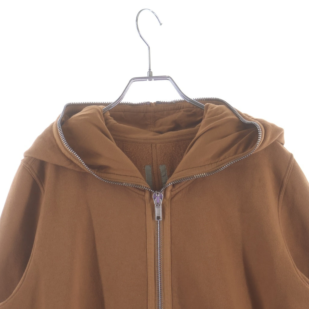 DRKSHDW(ダークシャドウ) 25SS GIMP ZIP SWEAT HOODIE ギンプ スウェット ジップアップパーカー フーディ ブラウン DU01E3291-F