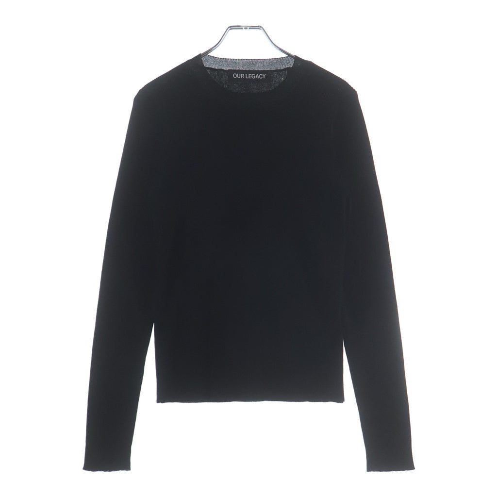 OUR LEGACY(アワーレガシー) COMPACT ROUNDNECK コンパクト ラウンドネック リブニット セーター ブラック M2243CL