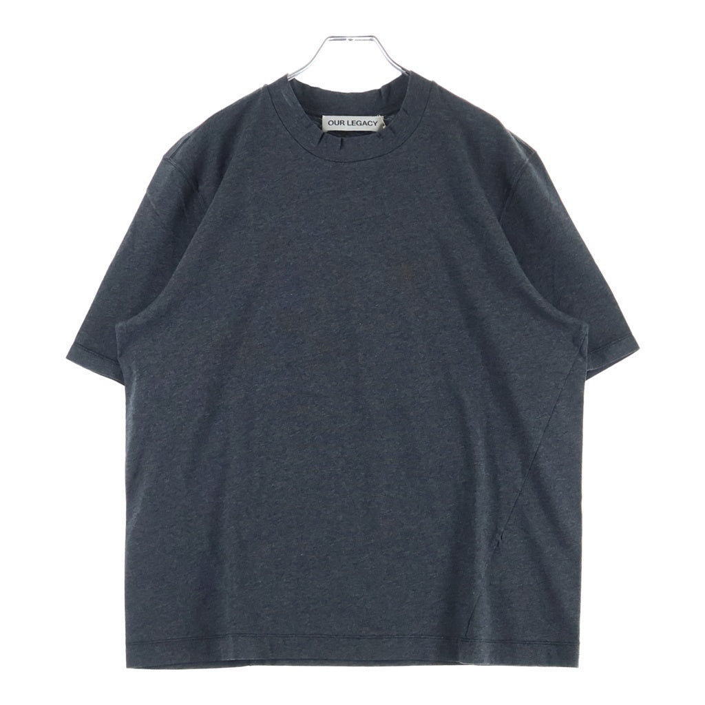 OUR LEGACY(アワーレガシー) BIG T-SHIRT ポルトガル製 コットン クルーネック ビッグ 半袖Tシャツ カットソー ダークグレー M4246BDG