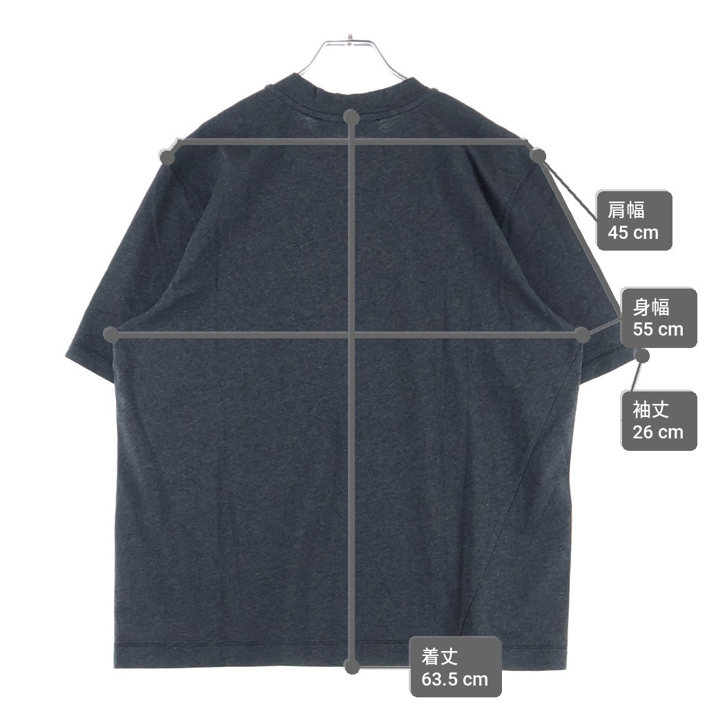 OUR LEGACY(アワーレガシー) BIG T-SHIRT ポルトガル製 コットン クルーネック ビッグ 半袖Tシャツ カットソー ダークグレー M4246BDG