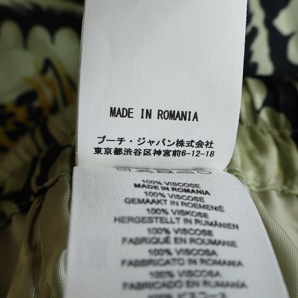 DRIES VAN NOTEN(ドリスヴァンノッテン) 25SS PARKINO 1001 M.W.PANTS パーキノ ボタニカル総柄 レーヨン イージーパンツ ベージュ/ブラック 251-020936