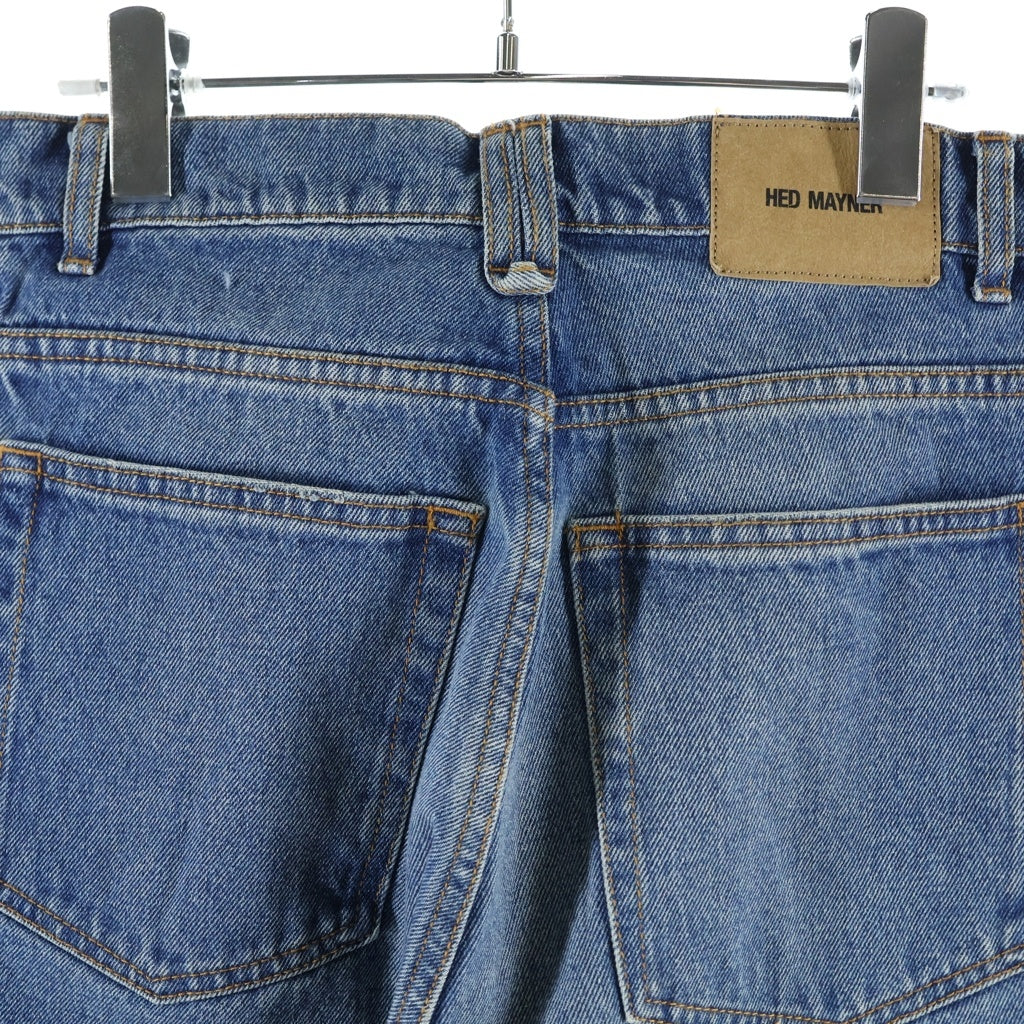 HED MAYNER(ヘドメイナー) 24SS DENIM PANTS イタリア製 テーパード ジップフライ デニムパンツ インディゴ HMMY67009T