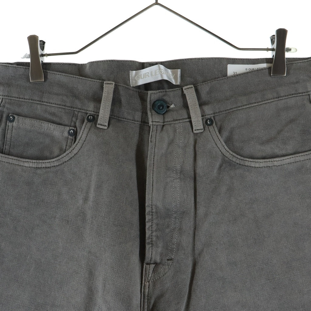 OUR LEGACY(アワーレガシー) 24SS THIRD CUT ヴィンテージ加工 サードカット ストレート デニムパンツ グレー M2245TAC