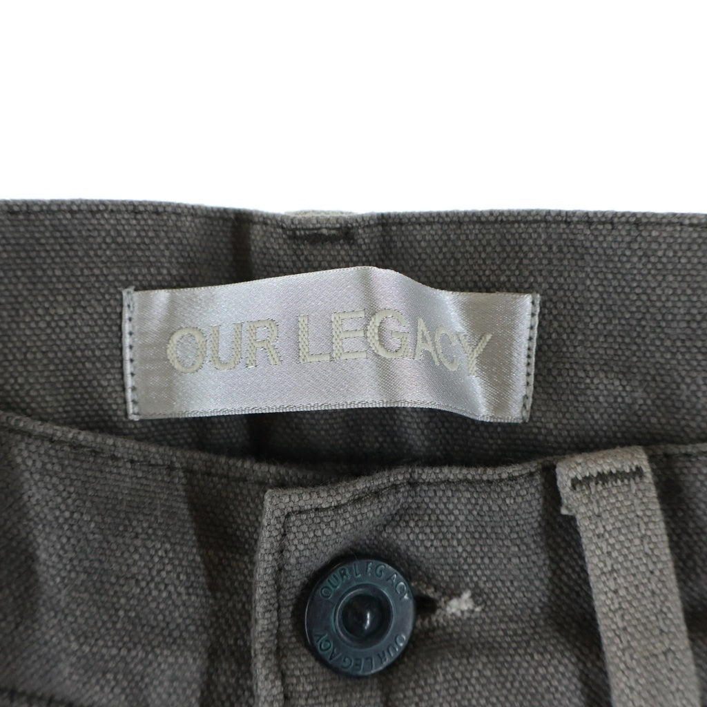 OUR LEGACY(アワーレガシー) 24SS THIRD CUT ヴィンテージ加工 サードカット ストレート デニムパンツ グレー M2245TAC