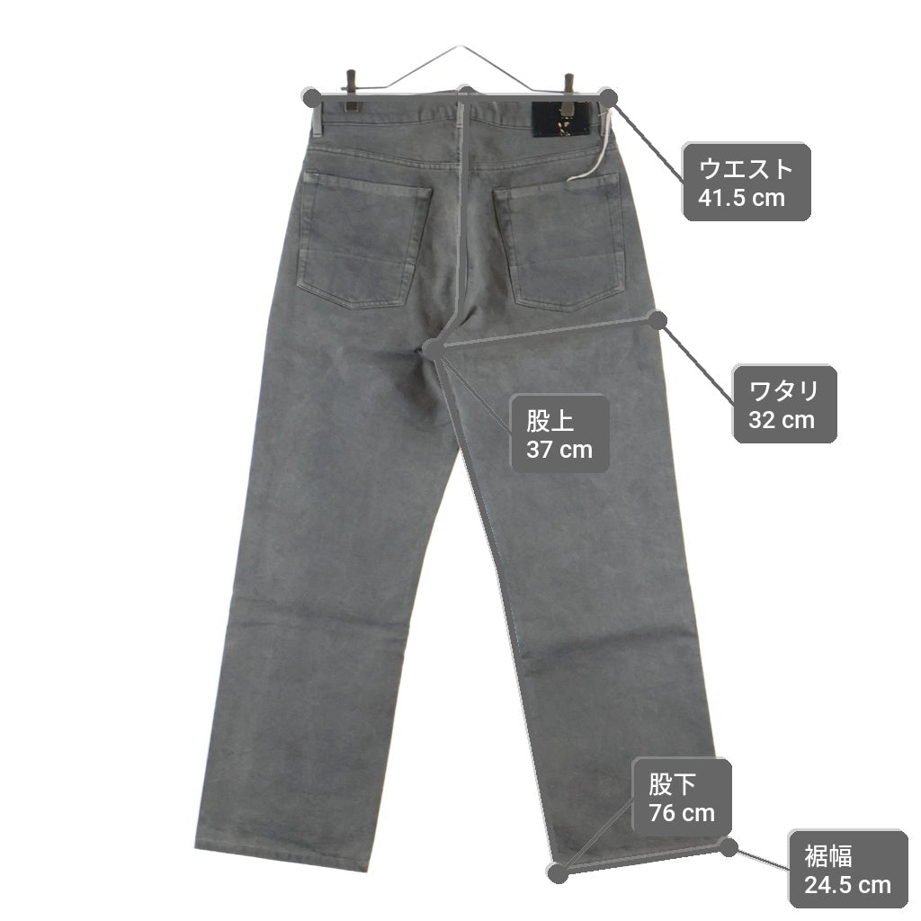 OUR LEGACY(アワーレガシー) 24SS THIRD CUT ヴィンテージ加工 サードカット ストレート デニムパンツ グレー M2245TAC