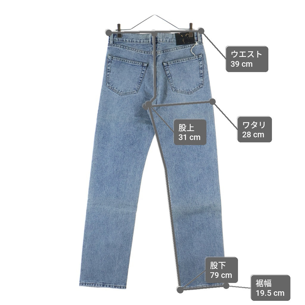 OUR LEGACY(アワーレガシー) 24AW FIRST CUT ファーストカット チョッパーウォッシュ 5ポケット ストレートデニムパンツ インディゴ M2245FH
