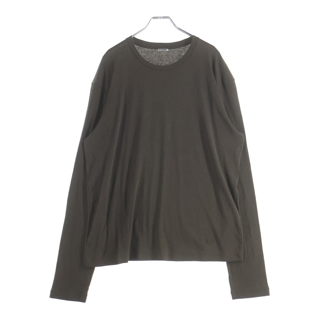 JIL SANDER +(ジルサンダープラス) 24SS KIT T-SHIRT LS 3ピース レイヤードデザイン コットンジャージー クルーネック 長袖Tシャツ タンクトップ カットソー J47FV0102 JTN356