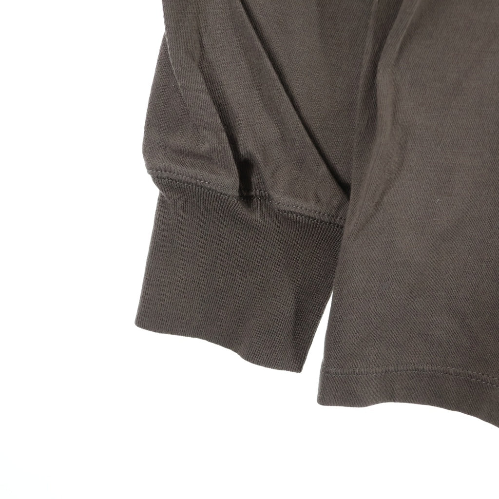 Rick Owens(リックオウエンス) 23AW LEVEL LS T レベル クルーネック 長袖Tシャツ カットソー チャコールグレー RU02C7266-JA