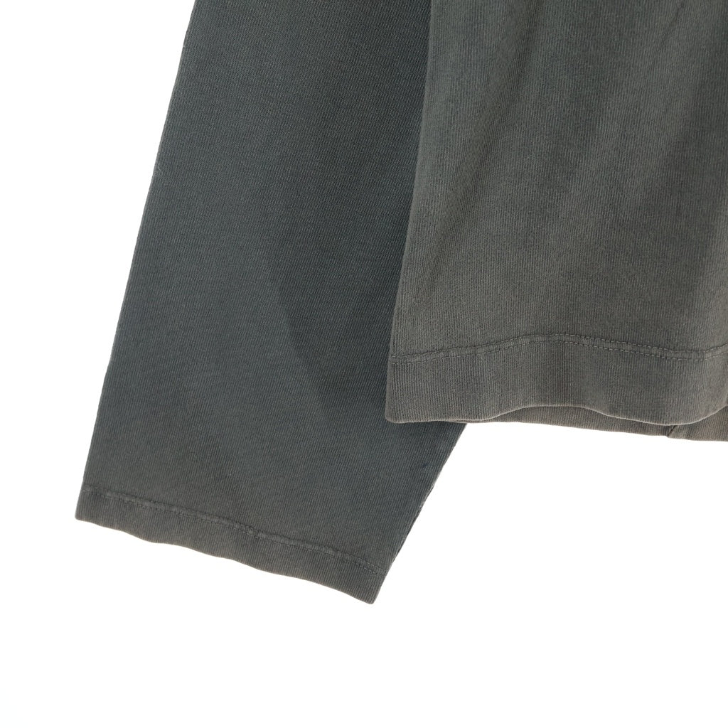 OUR LEGACY(アワーレガシー) BIG LONGSLEEVE ヴィンテージ加工 ビッグロングスリーブ クルーネック 長袖Tシャツ チャコールグレー M4246BAC