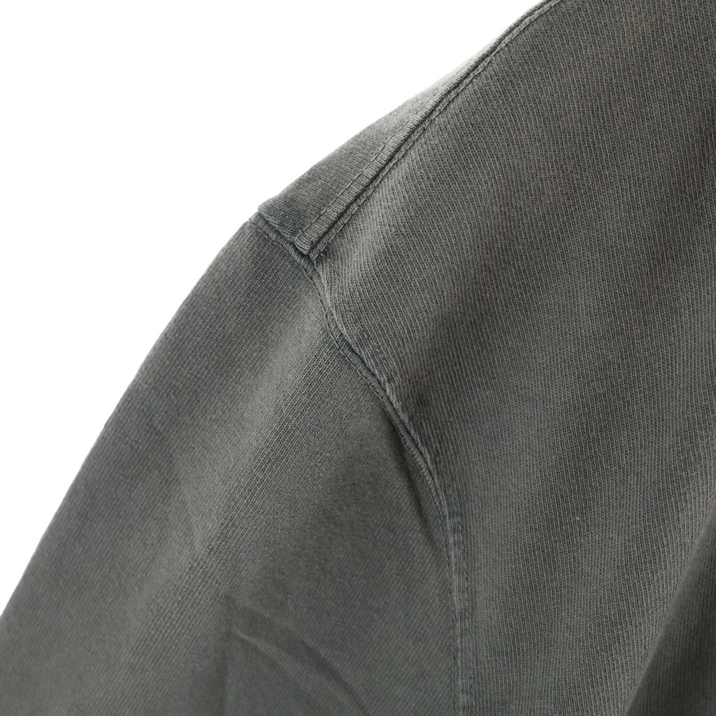 OUR LEGACY(アワーレガシー) BIG LONGSLEEVE ヴィンテージ加工 ビッグロングスリーブ クルーネック 長袖Tシャツ チャコールグレー M4246BAC