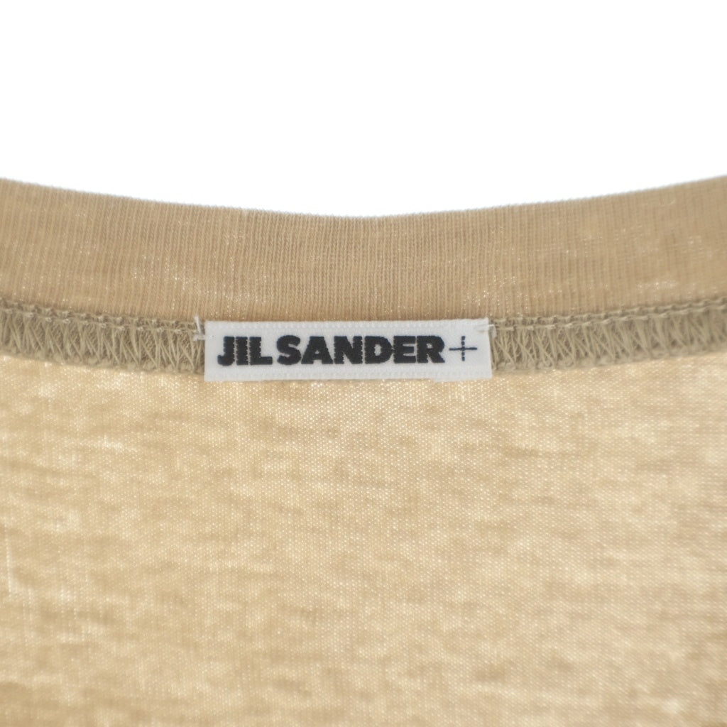JIL SANDER +(ジルサンダープラス) 24SS KIT T-SHIRT SS 3ピース レイヤードデザイン コットンジャージー クルーネック 半袖Tシャツ タンクトップ カットソー J47FV0103 JTN356