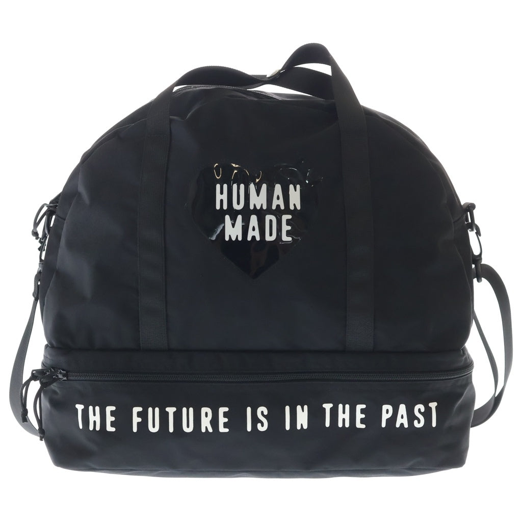 HUMAN MADE(ヒューマンメイド) 24SS BOSTON BAG ロゴボストンバッグ ブラック HM27GD035