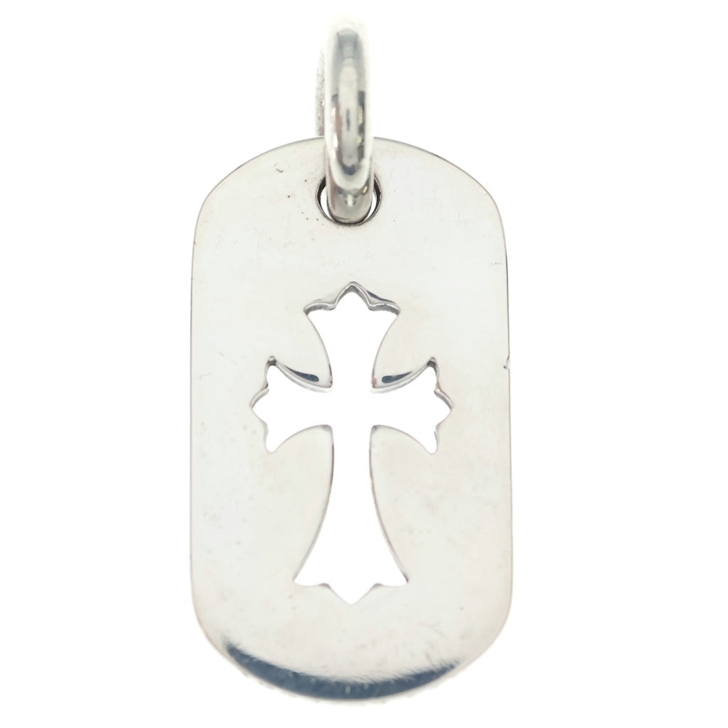 CHROME HEARTS(クロムハーツ) D TAG SML CO CRS カットアウトクロスドッグタグ スモール ペンダントトップ シルバー BCA242
