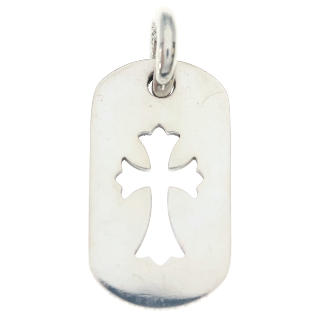 CHROME HEARTS(クロムハーツ) D TAG SML CO CRS カットアウトクロスドッグタグ スモール ペンダントトップ シルバー BCA242