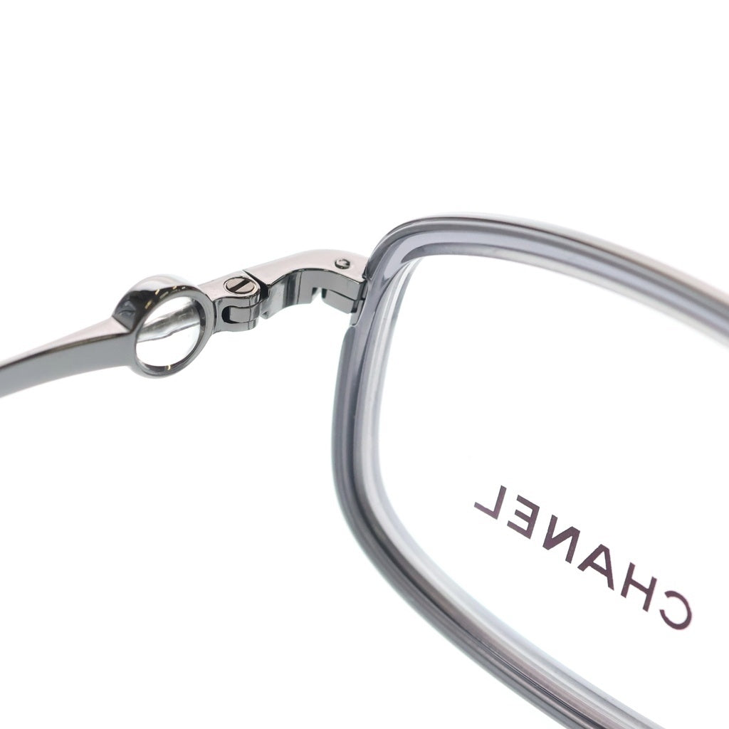 CHANEL(シャネル) 2221 レクタングル スクエアフレーム クリアレンズ サングラス メガネ シルバー