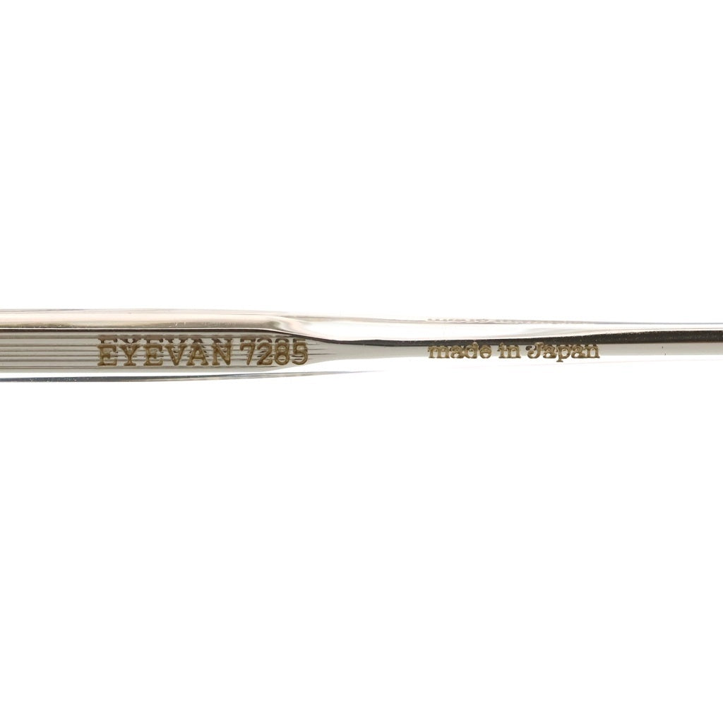 EYEVAN(アイヴァン) 7285 MODEL795 オーバルフレーム クリア カラーレンズ サングラス メガネ ブラウン/シルバー
