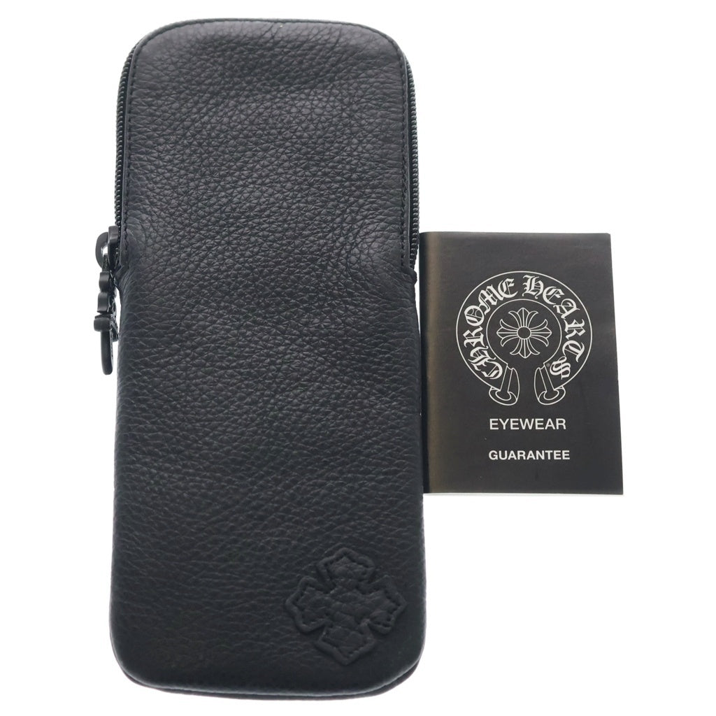CHROME HEARTS(クロムハーツ) FIRKIN ダガーテンプル ウェリントンフレーム サングラス メガネ ブラウン/シルバー