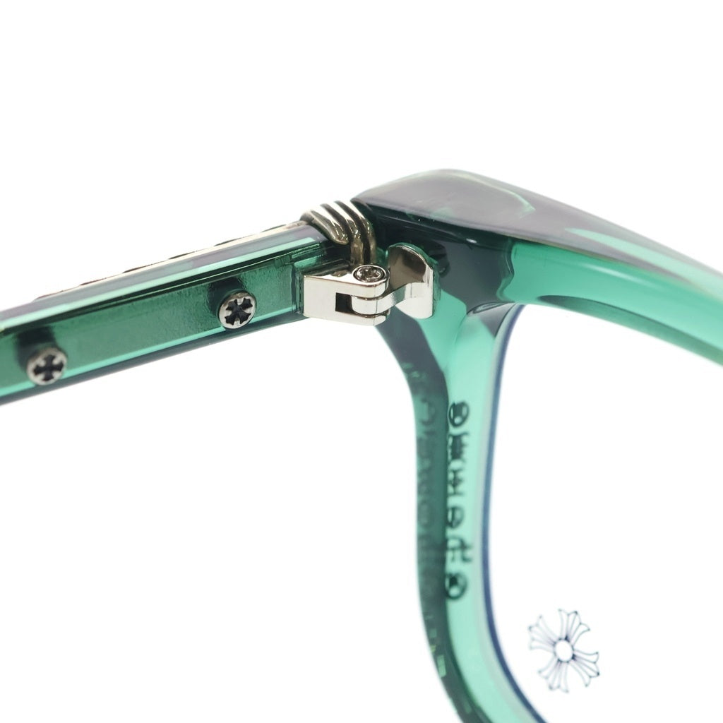CHROME HEARTS(クロムハーツ) LITTLE DINGER スクエアフレーム クリア サングラス メガネ グリーン