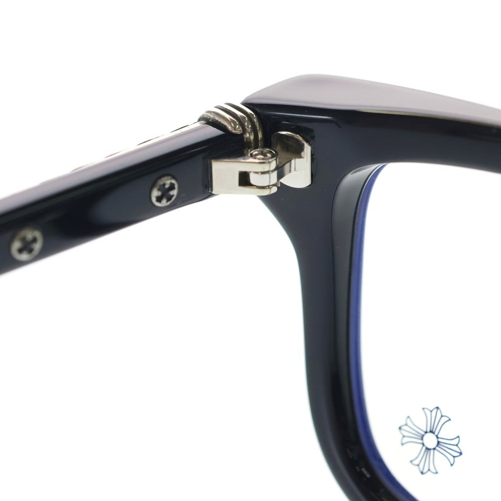 CHROME HEARTS(クロムハーツ) LITTLE DINGER スクエアフレーム サングラス メガネ ブラック/シルバー