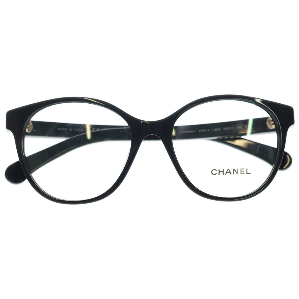 CHANEL(シャネル) 3493-A ウェリントンフレーム チェーンココマークテンプル サングラス メガネ ブラック
