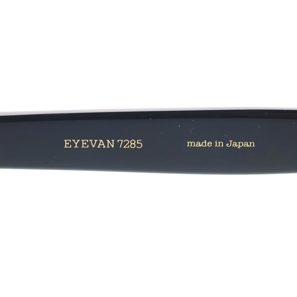 EYEVAN(アイヴァン) 7285 MODEL370 スクエアフレーム カラーレンズ サングラス メガネ ブラック