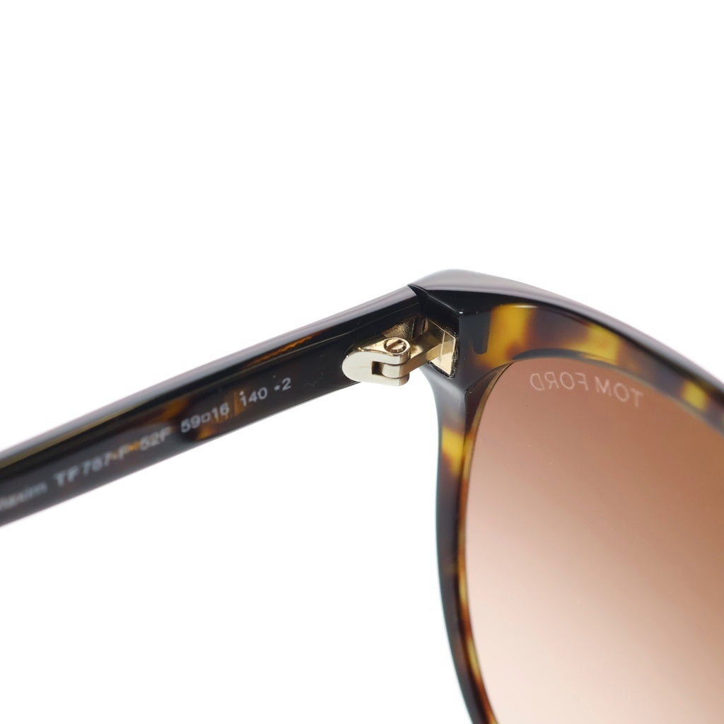 TOM FORD(トムフォード) TF787-F フォックスフレーム カラーレンズ サングラス メガネ ブラック/ブラウン