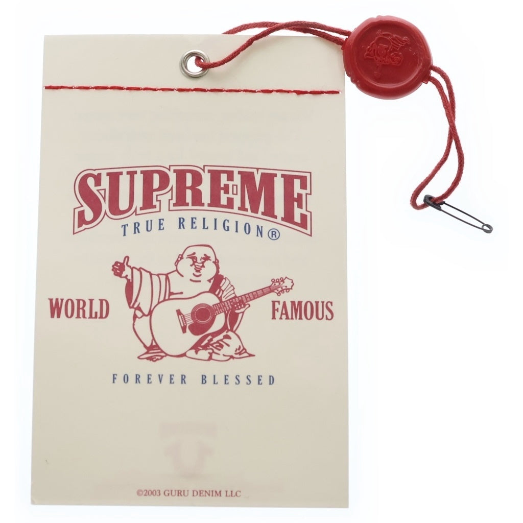 SUPREME(シュプリーム) 25AW ×True Religion Beanie トゥルーレリジョン ロゴプリント ビーニー ニットキャップ 帽子 ブラック