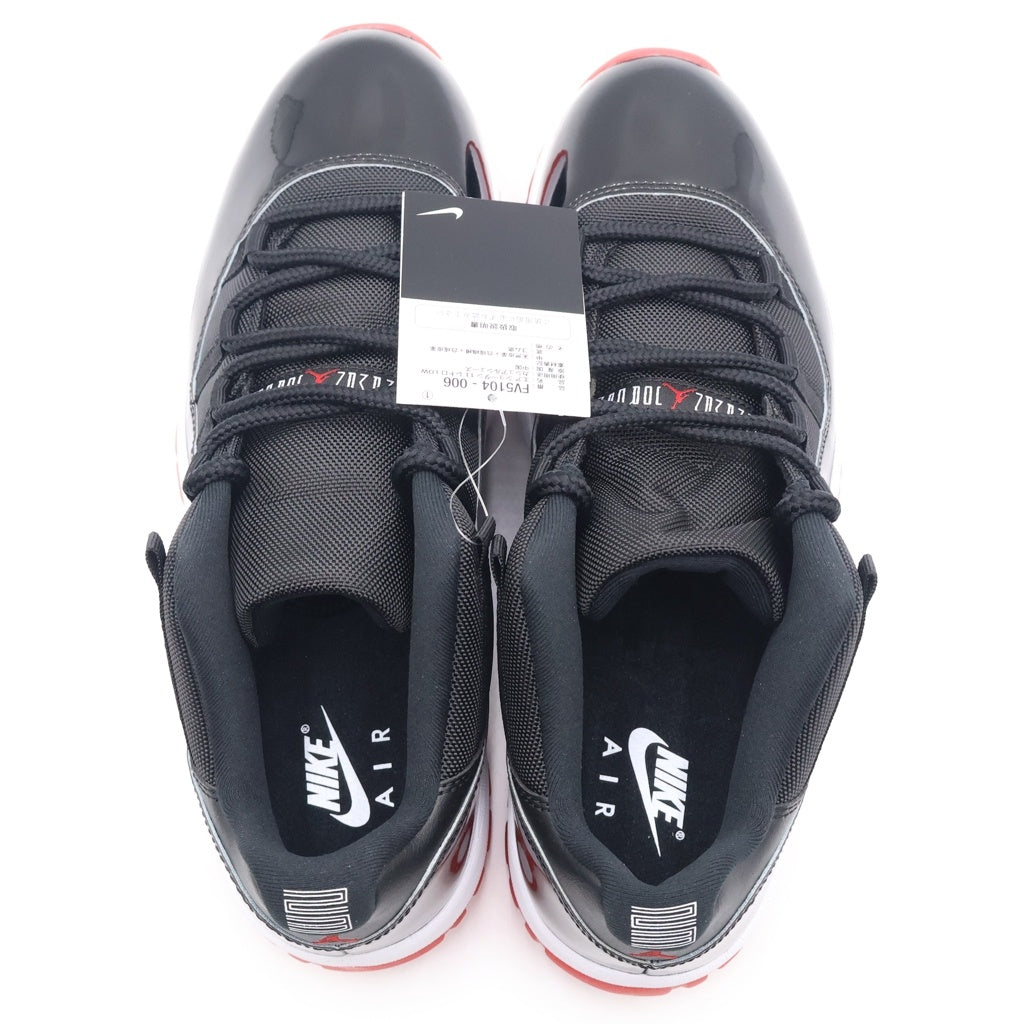 NIKE(ナイキ) AIR JORDAN 11 RETRO LOW BRED エアジョーダン11 レトロ ブレッド ローカットスニーカー ブラック/レッド US12/30cm FV5104-006