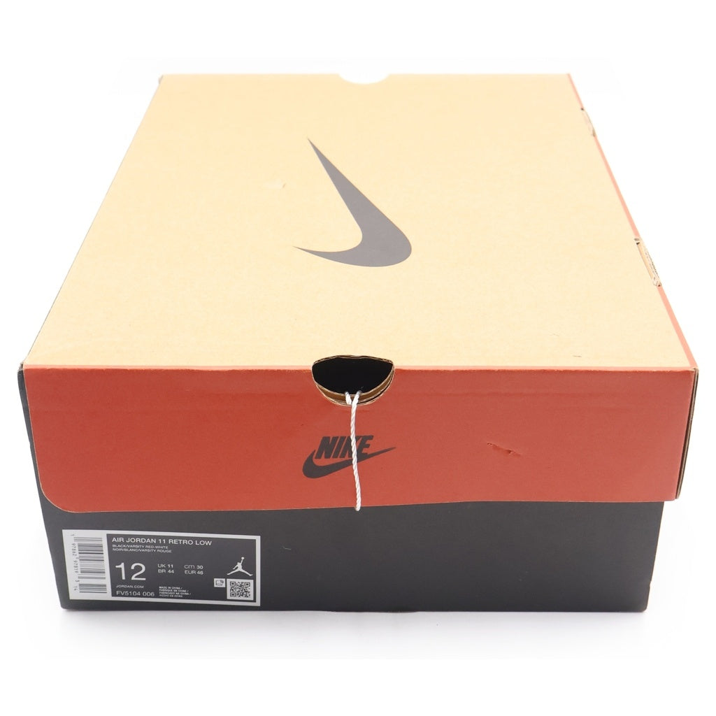 NIKE(ナイキ) AIR JORDAN 11 RETRO LOW BRED エアジョーダン11 レトロ ブレッド ローカットスニーカー ブラック/レッド US12/30cm FV5104-006