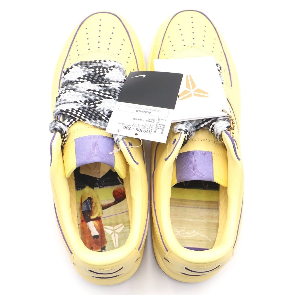 NIKE(ナイキ) ×KOBE BRYANT AIR FORCE 1 LOW PROTRO コービー ブライアント エアフォース 1 プロトロ ローカットスニーカー イエロー/パープル US12/30cm HV9408-700