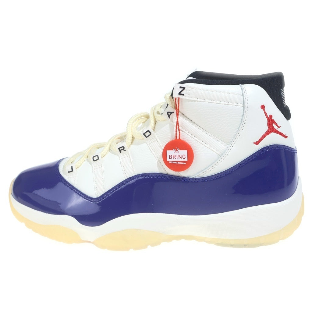 NIKE(ナイキ) AIR JORDAN 11 RETRO RARE AIR エアジョーダン 11 レトロ レアエア ミッドカットスニーカー ホワイト/ブルー US12/30cm IH0296-400