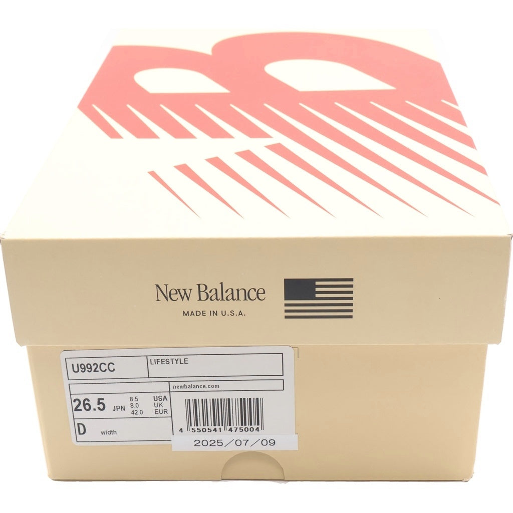 New Balance(ニューバランス) U992CC スウェード ローカットスニーカー ベージュ US8.5/26.5cm