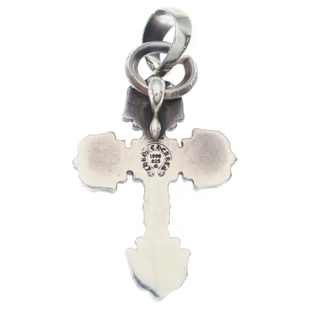 CHROME HEARTS(クロムハーツ) FILIG CROSS-XSM W BALE フィリグリークロスXSベイル wベイル ネックレストップ シルバー BCA262