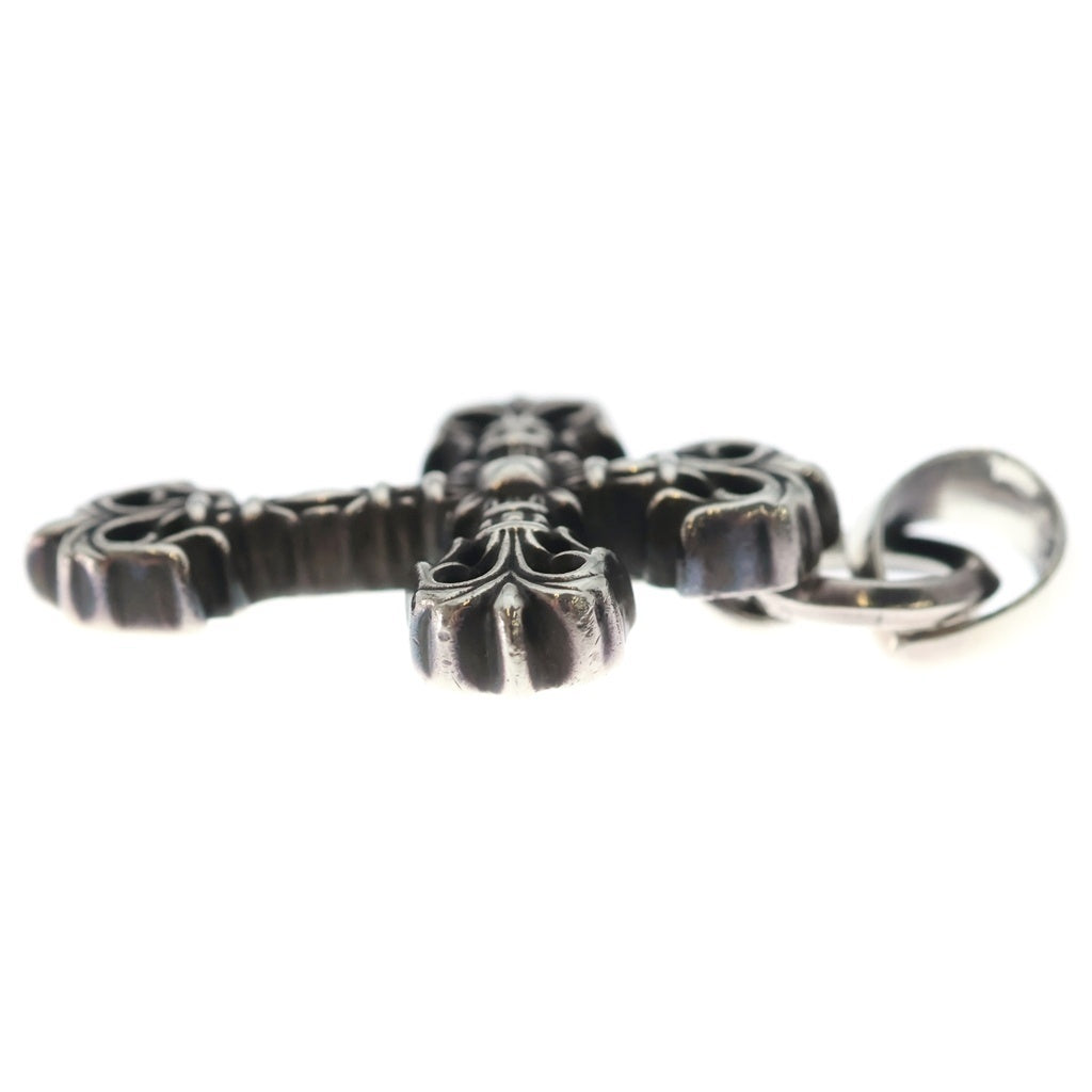 CHROME HEARTS(クロムハーツ) FILIG CROSS-XSM W BALE フィリグリークロスXSベイル wベイル ネックレストップ シルバー BCA262