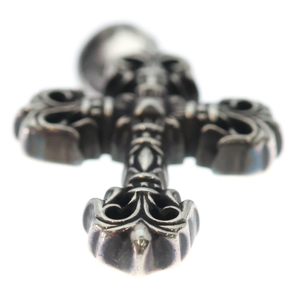 CHROME HEARTS(クロムハーツ) FILIG CROSS-XSM W BALE フィリグリークロスXSベイル wベイル ネックレストップ シルバー BCA262