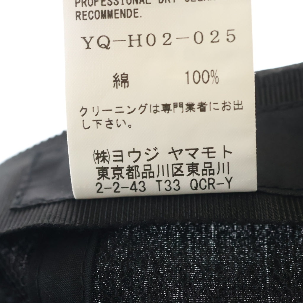Y's(ワイズ) 26SS BLACK PRINT CAP ブラック ドットプリント ベースボールキャップ 帽子 ブラック YQ-H02-025