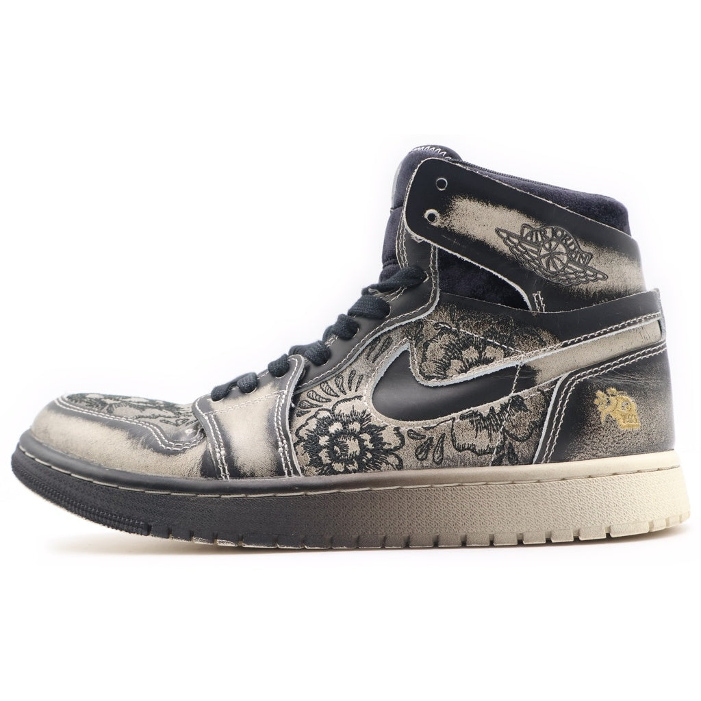 NIKE(ナイキ) AIR JORDAN 1 HIGH ZOOM CMFT 2 Dia De Muertos エアジョーダン1 ハイカットスニーカー ディアデムエルトス グレー US8.5/26.5cm FQ8155-010