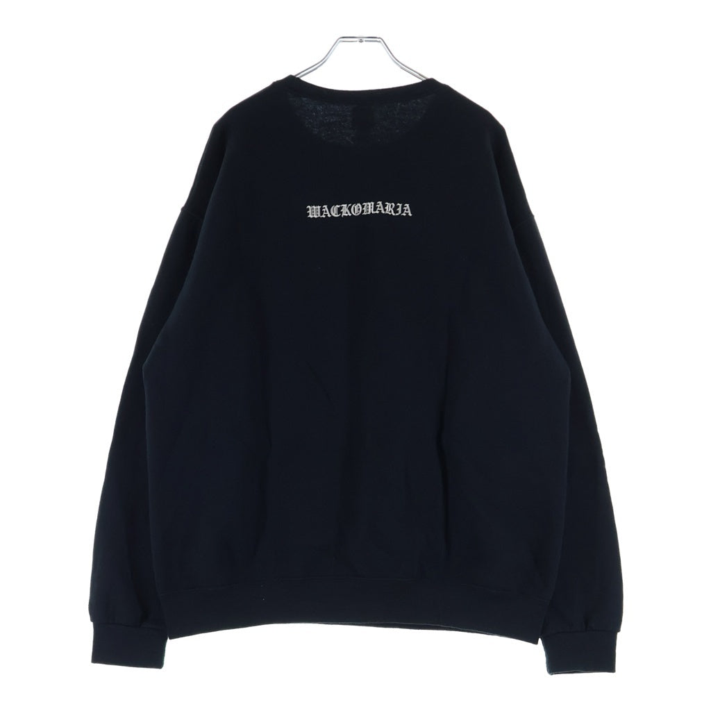 WACKO MARIA(ワコマリア) 25SS THE DARK KNIGHT TRILOGY SWEAT SHIRT TYPE-3 バットマン ダークナイトトリロジー クルーネックスウェットシャツ トレーナー ブラック TDKT-WM-SS03
