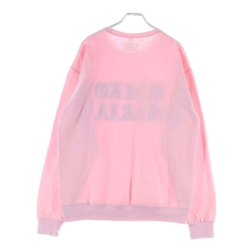 WACKO MARIA(ワコマリア) 22AW CREW NECK SWEAT SHIRT TYPE-1 ロゴエンブロイダリー クルーネックスウェットシャツ トレーナー ピンク 22FW-WMC-SS01