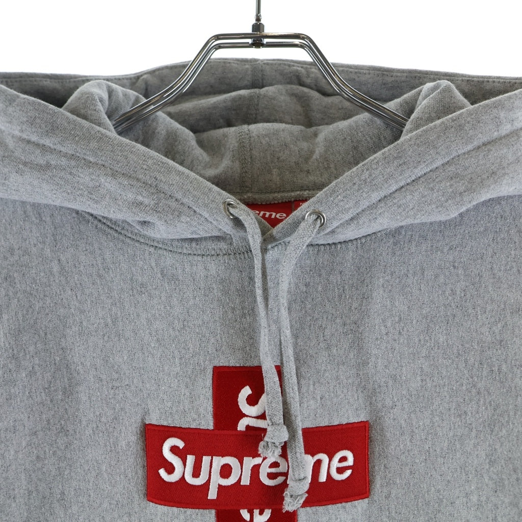 SUPREME(シュプリーム) 20AW Cross Box Logo Hooded Sweatshirt クロスボックスロゴ フーデッドスウェットシャツ パーカー グレー