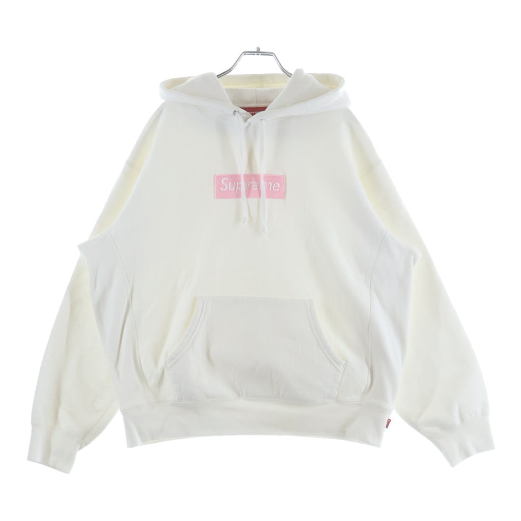 SUPREME(シュプリーム) 25AW Box Logo Hooded Sweatshirt ボックスロゴ スウェット プルオーバーパーカー ホワイト/ピンク