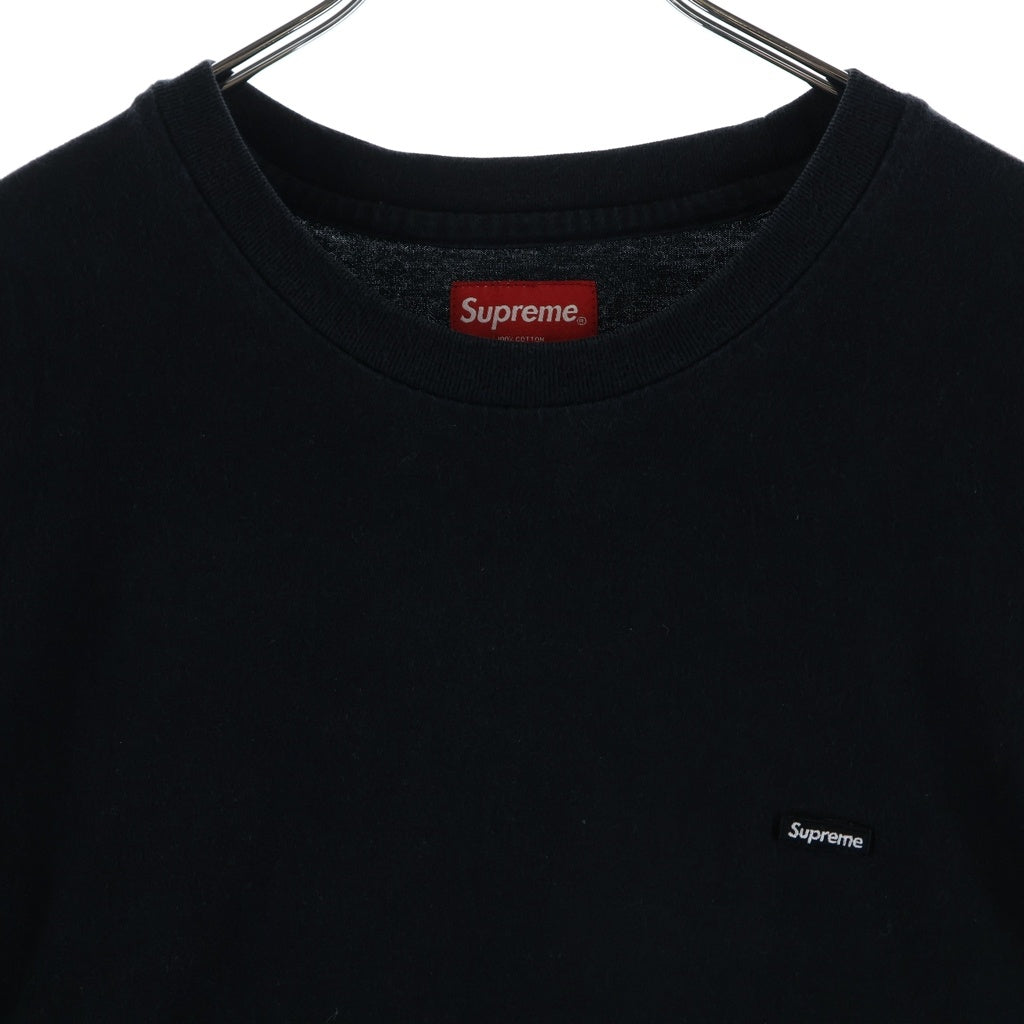 SUPREME(シュプリーム) 22AW Small Box Logo L/S Tee スモールボックスロゴ クルーネック 長袖Tシャツ カットソー ブラック