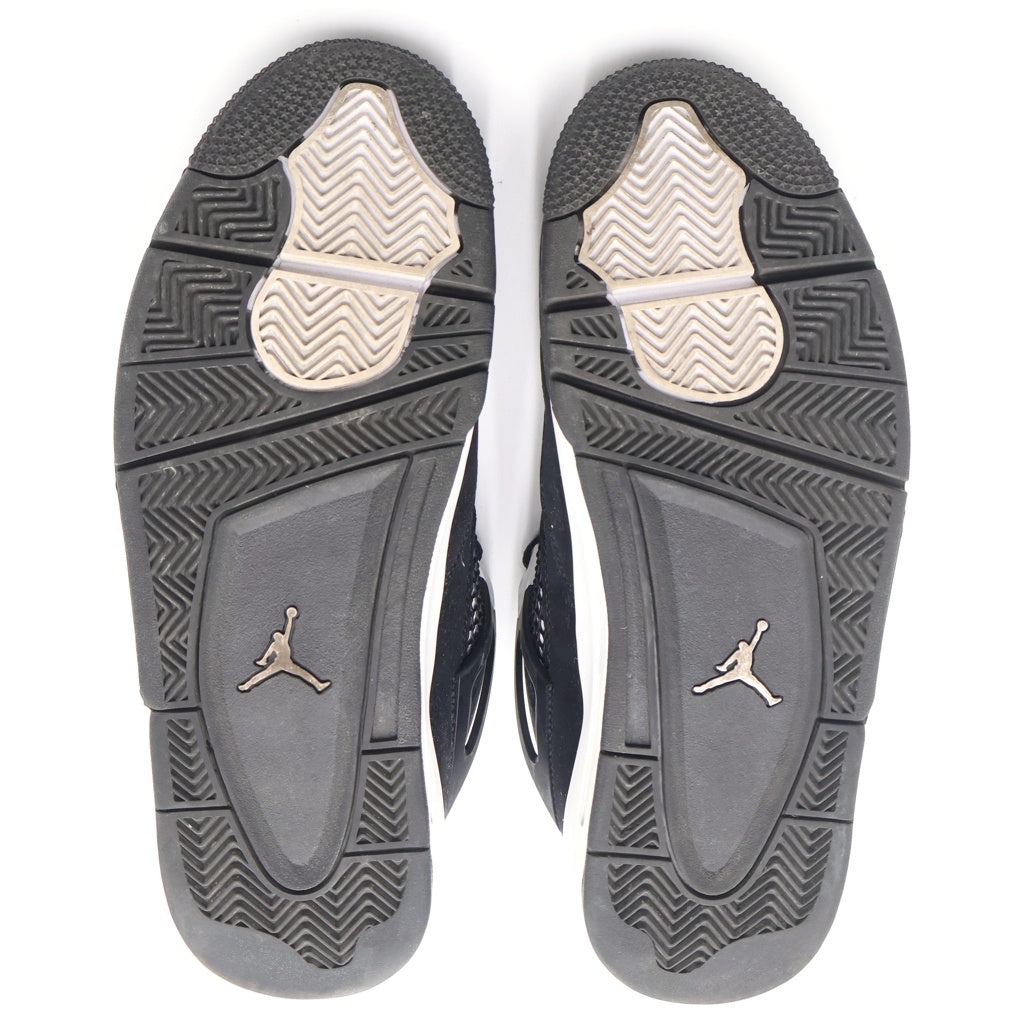 NIKE(ナイキ) AIR JORDAN 4 RETRO WHITE THUNDER エアジョーダン4 レトロ ホワイトサンダー ハイカットスニーカー ブラック US10/28cm FQ8138-001